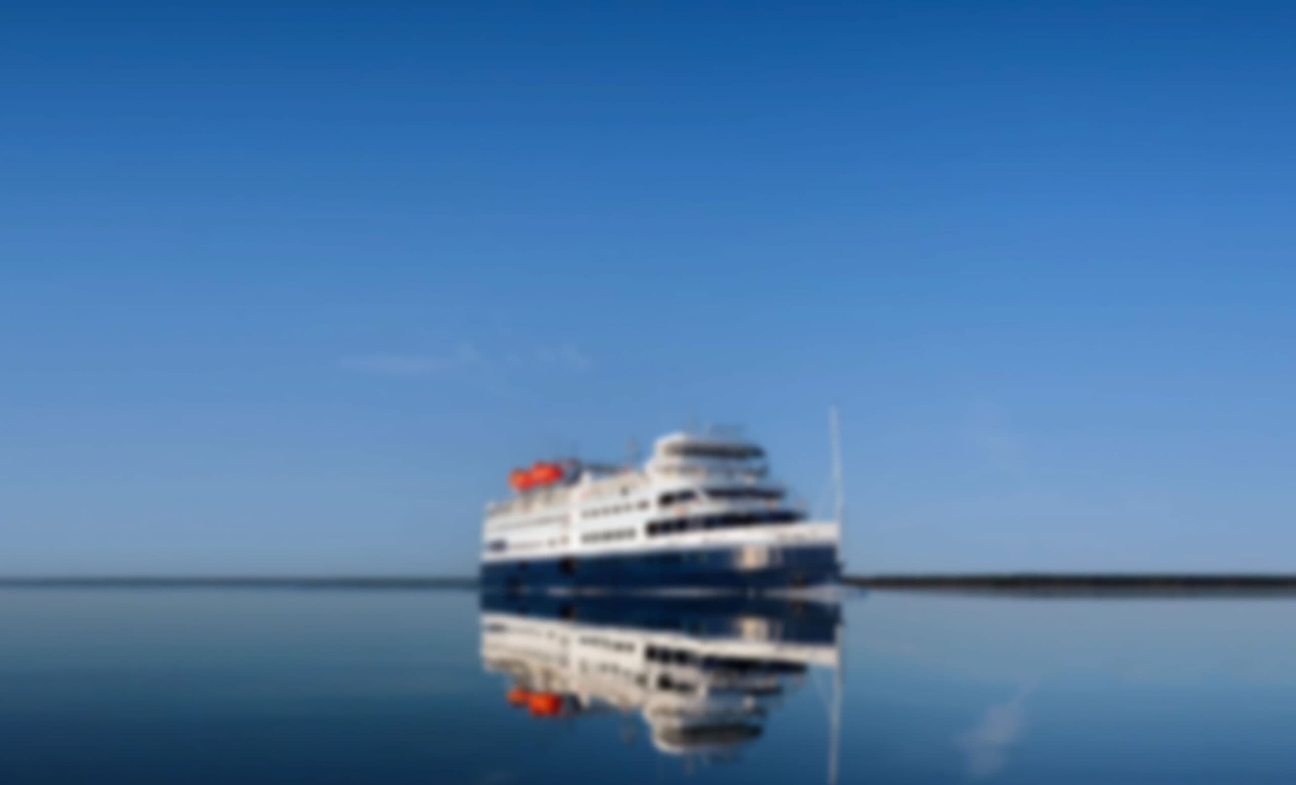Blurred ship background
