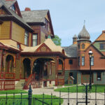 Hackley & Hume Historic Site, featuring beautifully preserved Victorian homes with ornate architecture and lush gardens.